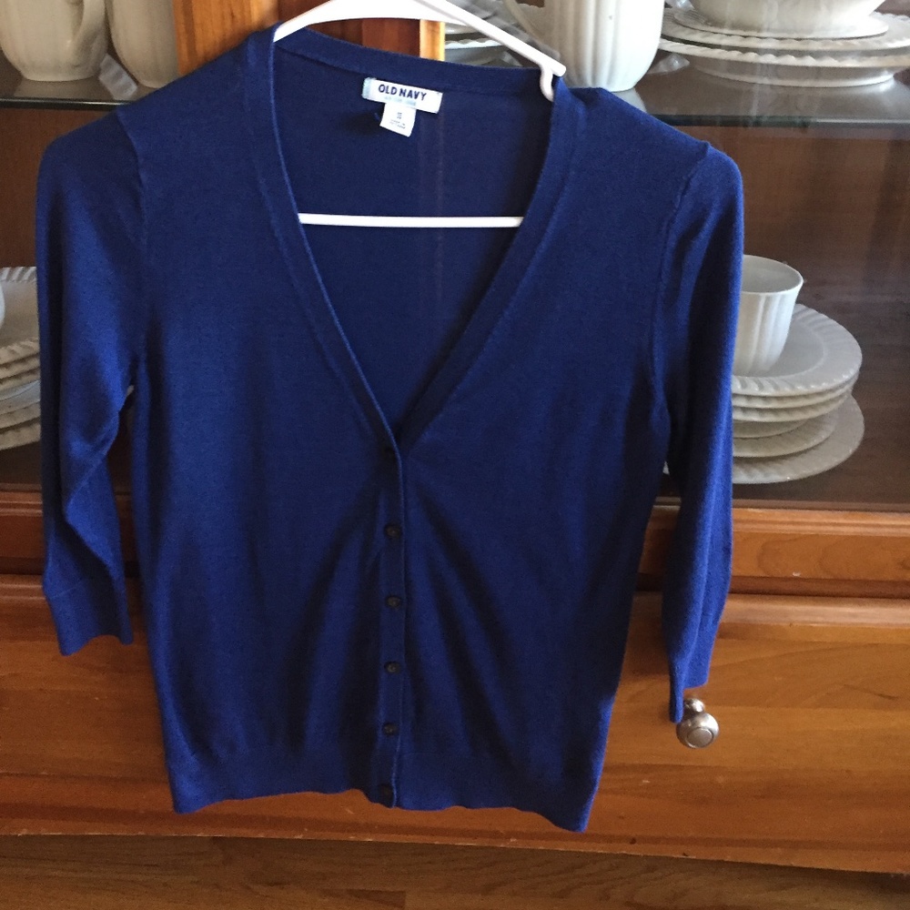 Old Navy Button Up Sweater 3/4 Sleeve